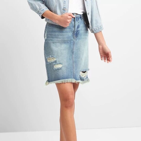 GAP DENIM MINI SKIRT - Picture 8 of 9
